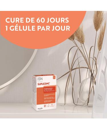 ISN - Ineldea Sant Naturelle Suplezinc - Dietary supplement - Zinc and Copper Bisglycinates - Maintaining proper immune function - Antioxidant action - 2 months cure - Buy Online on GoSupps.com