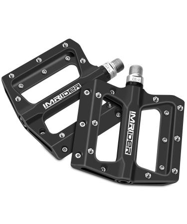 Imrider MTB Mountain Bike Pedal Lightweight Nylon 9/16 Inch for BMX Road MTB Bicycle black