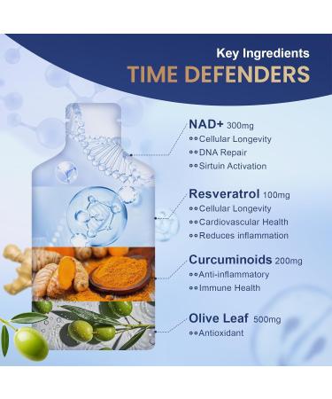 Liposomal NAD+ Supplement with Resveratrol Anti-Aging Energy Boost & Cellular Health Support 15.2 fl. oz NAD Liquid for Men & Women (30 Pouch) 15.2 Fl Oz (Pack of 1) - Buy Online on GoSupps.com