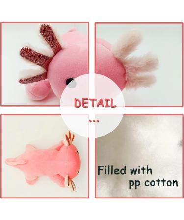 YILITI Axolotl Stuffed Animal Toy 10.8 - Cute Axolotl Plushie Doll Pillow for Kids & Adults (Pink) - Buy Online on GoSupps.com
