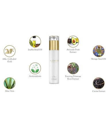 Allegresse 24K Anti Aging Facial Gel & Milk Cleanser Combo | Hydrating 2-Piece Set for Soft Skin | Natural Ingredients - Buy Online on GoSupps.com