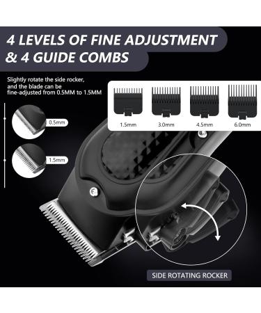 Hair Clippers Men Hair Trimmers Electric Hair Trimmer Beard Trimmer with 4 Guide Combs LCD Display Gifts for Men - Buy Online on GoSupps.com