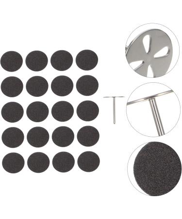 Healeved 1 Set Nail Polishing Sheets Nail Exfoliating Tools Sandpaper Metal Shaft Mini Drill Bits Power Tool Nail Tools Sander Tool Sandpaper Disc Sanding Pad Stainless Steel Lava Stone - Buy Online on GoSupps.com