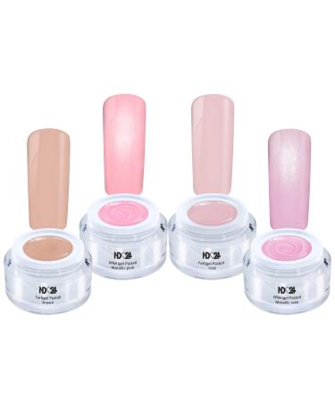 Nofilter Collection Set - Color Effect Gel - Gel Nails Color Gel - Made in Germany (4 x 5ml)