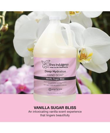 Ginger Lily Farms Botanicals Shea Indulgence Deep Hydration Liquid Hand Soap Refill 100% Vegan & Cruelty-Free Vanilla Sugar Bliss Scent 1 Gallon (128 fl oz) - Buy Online on GoSupps.com