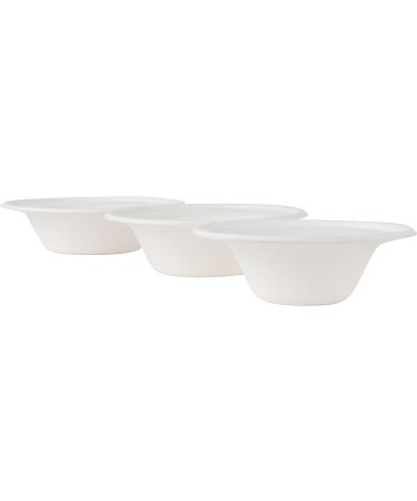 Brheez 16oz Disposable Paper Bowls - Pack of 60 | Compostable & Biodegradable Sugarcane Fiber Bowls | Eco-Friendly Alternative - Buy Online on GoSupps.com