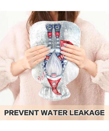 Winter Christmas Gnome Hot Water Bottle | 1L Pain Relief & Sports Injury Hand Feet Warmer - Buy Online on GoSupps.com