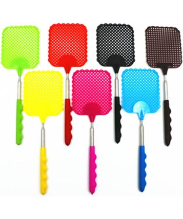 Adjustable Fly Swatter Telescopic Fly swatter Stainless Iron Metal Steel Fly mosquiito swatter Square Head Long Handle mosquiito kiiller and Fly swatter - Buy Online on GoSupps.com