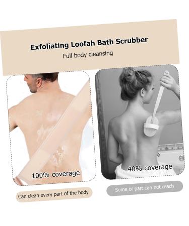 Shop Mikinona Luffa Bath Towel Scrubber | Exfoliating Sponge Pad for Spa Quality Cleanse | International Shipping Available - Buy Online on GoSupps.com