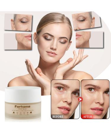 Forhome Glow Mask 50 ml daily night cream for smoother skin reduces visible pores and redness facial care - Buy Online on GoSupps.com