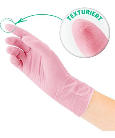 Nitrile Gloves Box of 100 XS Pink - Buy Online on GoSupps.com