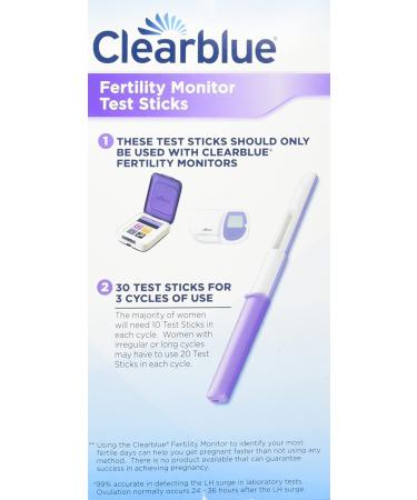 Clearblue Easy Fertility Monitor Test Sticks - 30 Count | Pack of 1 - Buy Online on GoSupps.com
