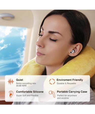 Buy Ear Plugs for Sleeping | Noise Reduction & Reusable Silicone Earplugs with Sleep Mask - Buy Online on GoSupps.com