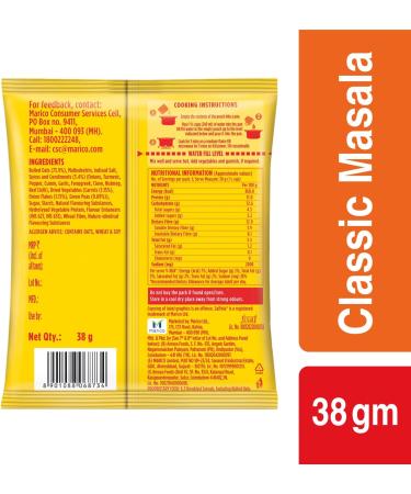 Saffola Masala Oats 38g: Classic Tasty & Healthy Evening Snack - Buy Online on GoSupps.com