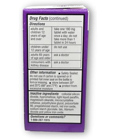 Allergy Relief Tablets- 180mg Fexofenadine Hydrochloride 30ct (Pack of 1) Boxed by Fusion Shop Store - Buy Online on GoSupps.com