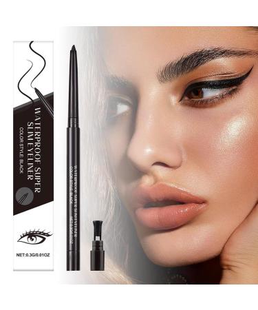 Eye pencil Long Lasting Water Resistant Makeup Eyeliner With Gel Texture Waterproof Eyeliner For Daily Use Eyebrow Definition Home Travel Women Professional Black - Buy Online on GoSupps.com