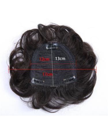Wavy Clip-in Wiglet Hair Topper for Women with Thinning Hair - Real Dark Brown Hair Extensions - Buy Online on GoSupps.com