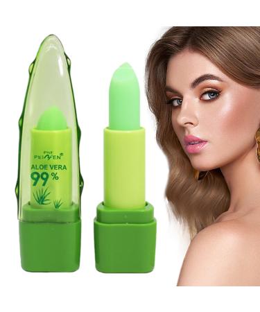 TONGFENG Color-Changing Aloe Lip Gloss - Color-Changing Lipstick | Aloe Lipstick Jelly Lipstick Moisturizing Aloe Lip Balm Tongfeng