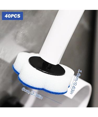 Disposable Toilet Brush 40Pcs Toilet Wand Refills Disposable Toilet Brush Refills Toilet Scrubber Refill Toilet Brush Replacement Refills with Cleaning Solution - Buy Online on GoSupps.com