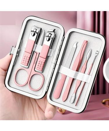Nail Clippers Set Nail Clippers Home Nail Clippers Digging Ear Spoon Finger Clippers Nail Groove Special Pedicure Knife (Color : Pink 7-Piece Set) - Buy Online on GoSupps.com