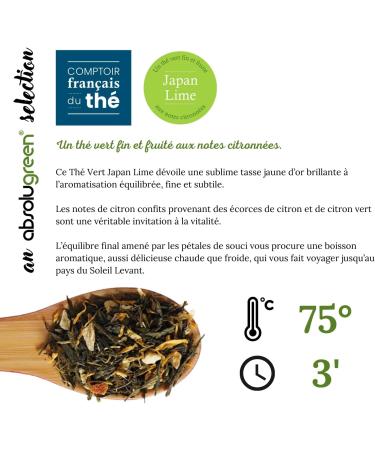 Japan Lime Green Tea - French Tea Counter - Lime Green Tea - French House - Loose Tea (80 GR) - Buy Online on GoSupps.com