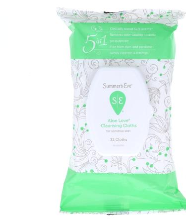 Summer's Eve Cleansing Cloths Aloe Love 32 ea - 2 Pack - Buy Online on GoSupps.com