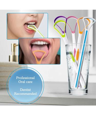 Colorful Tongue Scraper for Adults & Children | Oral Care & Fresh Breath | Tongue Cleaning Brush Set - Buy Online on GoSupps.com