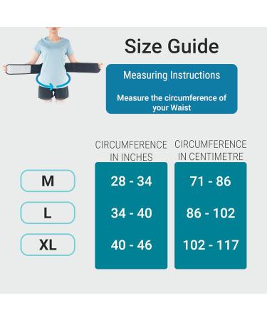 360 RELIEF Self-Heating Magnetic Therapy Belt - Lumbar Support for Abdominal and Back Pain Relief - Large Black with Mesh Laundry Bag - Buy Online on GoSupps.com