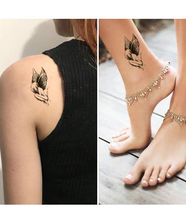 Set of 5 Fashion Angel Wings Temporary Body Tattoos | Funnyplay Girl Tattoos - Buy Online on GoSupps.com