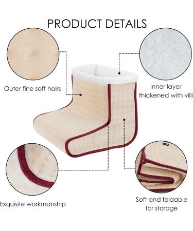 Adorila Electric Heated Foot Warmers - 5 Temperature Settings Auto Shutdown | Comfort at Home & Office - Buy Online on GoSupps.com