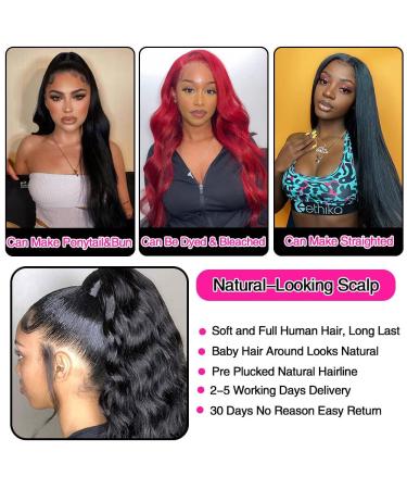 20 22 24+18 Straight Human Hair Bundles with Lace Frontal | Brazilian Virgin Human Hair 3 Bundles with 13x4 Lace Closure Frontal - Buy Online on GoSupps.com