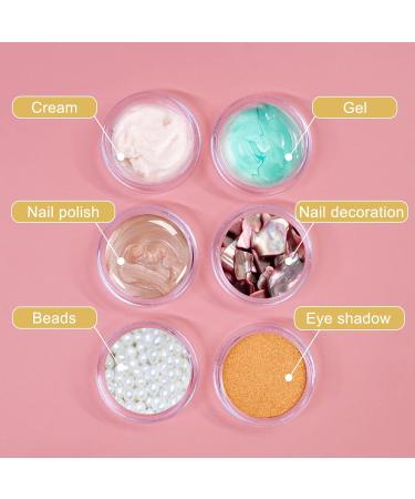 Sumdirect 100 pcs Transparent Cosmetic Containers with Lids for Cream Lip Balm & Lotion + 10 Organza Pouch - Ideal for Travel & DIY Projects - Buy Online on GoSupps.com