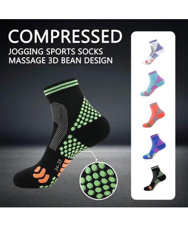 2023 Far Infrared Titanium Ion Heightening Booster Socks | Tourmaline Slimming Compression Socks for Women and Men | Breathable Comfort | 3/5PCS HigherSocks - Color D, Size Medium - Buy Online on GoSupps.com