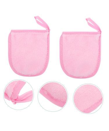 4pcs Reusable Makeup Removal Puff & Pads - Eco-Friendly Cleansing Sponges for Face & Body | Pink Makeup Accessories - Buy Online on GoSupps.com