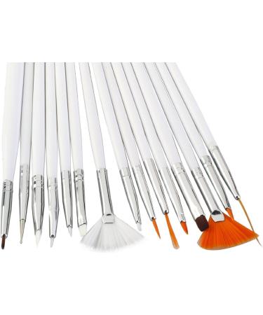 ONE1X 20pcs Nail Art Designing Painting Dotting Detailing Pen Brushes Bundle Tool Kit - Buy Online on GoSupps.com