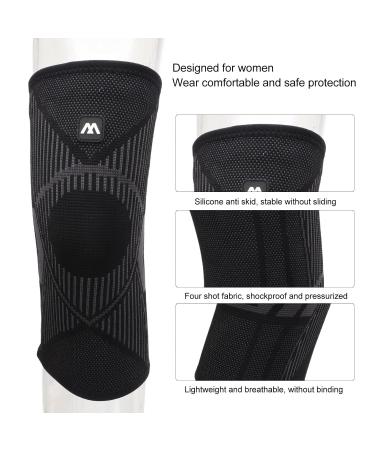 Knee Sleeves for Men & Women | Compression Brace for Arthritis Pain Relief | Support for Fitness Running & Climbing (L - Buy Online on GoSupps.com