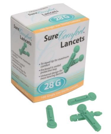 Sure Comfort Universal Lancet 28g 100 Count - Buy Online on GoSupps.com