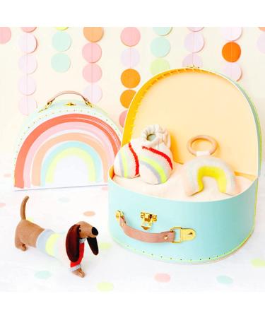 Meri Meri Sausage Dog Baby Rattle - Adorable newborn toy for sensory development - Buy Online on GoSupps.com