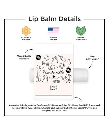 Nashville Bachelorette Party Favor Custom Lip Balm Wedding Favors Nashville Birthday Girls Trip (Set of 24) - Buy Online on GoSupps.com