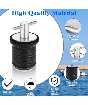 Amyhill 2 Pcs Snap & T Handle Drain Plug Set - 1 Inch Boat Drain Plugs | Stainless Steel Classic Style Marine Accessories - Buy Online on GoSupps.com