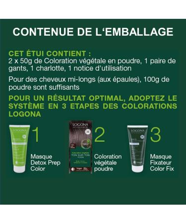 Logona Herbal Hair Color Powder 101 Black Intense - Buy Online on GoSupps.com