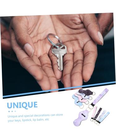  FRCOLOR FRCOLOR Pack of 10 Neoprene Lipstick Sleeve Keychains Compact and Lightweight for Travel - Buy Online on GoSupps.com