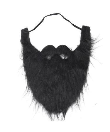 Halloween Beard Beard Fake Beard Cosplay Beard Fake Moustache False Beard (Large black beard) Beard Props