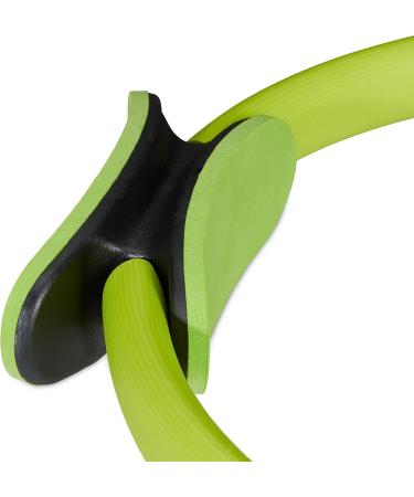 Bluefinity Pilates Ring - Green Resistance Fitness Ring 37cm with Exercises & Padded Double Handles - Ideal for Yoga & Strength Training - Buy Online on GoSupps.com