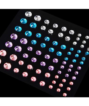 Hicarer 15 Sheet Rhinestone Stickers for Face, Body, and Nails - DIY Makeup and Nail Decorations - Stylish Festival Accessories for Women - Buy Online on GoSupps.com