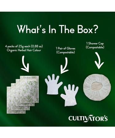 Cultivator's Organic Herbal Hair Colour Golden Brown 100g - Buy Online on GoSupps.com