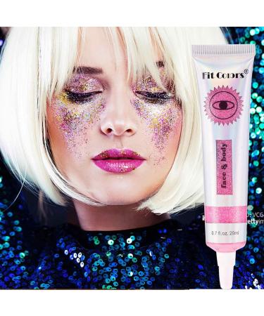 Liquid Eye Shadow | Long-Lasting Waterproof Glitter Eyeshadow | Shiny Festival Style Ultra Pigmented Eye Shadow Shakven 03 - Buy Online on GoSupps.com