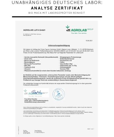 Buy Nature Love Bio Maca Red - 180 Vegan Capsules 3000mg Daily Dose Organic with Natural Vitamin C - High Potency Made in Germany - Buy Online on GoSupps.com