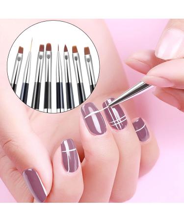 10-Piece Professional Nail Brush Set | Gel Acrylic & Nail Art Brushes - Individually Packed for Ultimate Precision - Buy Online on GoSupps.com