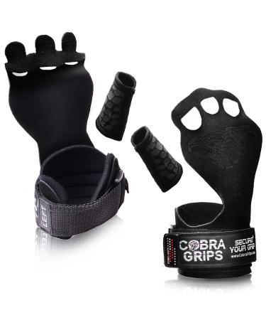 Cross Training Grips Gymnastics Grips Keep Your Hands Free from Blisters & Callouses Pullups Weight Lifting Chin Ups Small 3.75"-4.25" BLACK Nubuck Leather